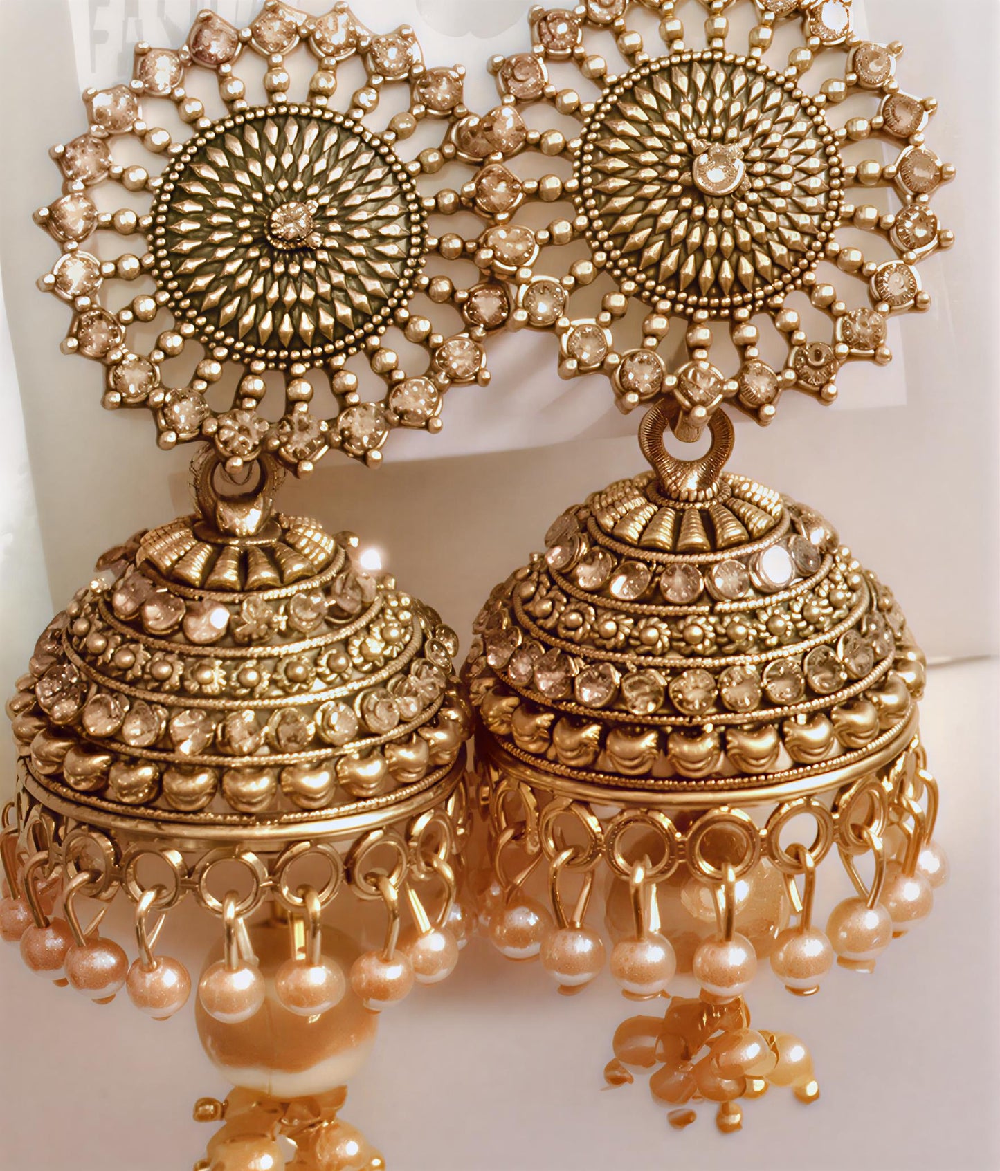 Golden Aura Jhumkas